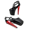 ダンスシューズ20cm/8inch pu uppre color women's High Heel Sandalsセクシーモデルショーとポールダンス103