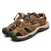 Sandaler Sommaren Sandaler Sandaler andas äkta läder utomhus Sandaler Luxury Men Summer Casual Shoes Men Sandaler Sandaler Het Sale