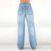 Jeans Womens High Waist Loose Wide Leg