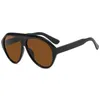Sunglasses 2024 Women's Retro Large Frame Toad Round Fashion Men's Outdoor Cycling Goggles Neutral Street Po Sunshades