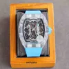 Luxury Mens Mechanical Watch Richa Milles Business Leisure RM53-02 Hela automatiskt snöglasfodral Tejp Swiss Movement Wristwatches