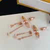 Luxe Klaver Kwastje Goud Verzilverd Oor Stud Drop Earring Merk Designer Roestvrij Staal Elegante Vrouwen Meisje Mode-sieraden Accessoires Cadeau Groothandel met Doos