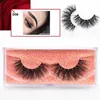 Mink Lashes 3D Eyelashes Fluffy Round False Thick Long Wispy Fake Makeup Extension 240311