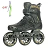 Boots Professional Inline Skates 3 Wheels Roller Skates Shoes Men Men Speed Skates Adult Racing Speed Skating Inline Roller Skating Shoes