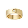 Skruv Carter Rings Nail Ring Super Love Par Tjock Electropated Rose Gold Chain 2DLP