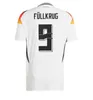 2024 2025 Jerseys de fútbol de la Copa de Europa de Alemania 24 25 Alemania Kroos Gnabry Werner Draxler Reus Muller Gotze Gotze Men and Kids Kit Fans Versión del jugador Camisa de fútbol Uniforme