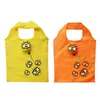 Sacos de armazenamento 2pcs portátil dobrável saco de compras criativo abelha decoração reutilizável bolsas tote cor aleatória