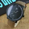 Relojes de pulsera Moda YAZOLE Reloj Hombres Relojes deportivos Banda de cuero Cuarzo Precio Gota Relogio Masculino Reloj Hombre