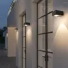 Lâmpada de parede ao ar livre à prova d'água corredor simples moderno led varanda pátio criativo paisagem jardim exterior