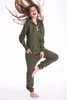 Herrtröjor tröjor nordiska sätt armé gröna en bit jumpsuit hoodies fleece zip romper 24318