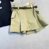 Fashion Princess dress Short skirt set baby tracksuits Size 90-150 CM kids designer clothes girls t shirt and Pleated work dress 24Mar