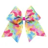 Nuove serie primaverili/estivi per bambini clip per capelli fatti a farfalla fatta a mano Flower Stampa calda Vendita di copricapo dolce