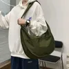 Sacs de taille grande capacité épaule pour femmes messager sac à bandoulière étudiants Bookbag Oxford tissu boulette unisexe Bolsas