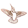 Fornitura di vetro colorato in filigrana di colibrì in ottone con figurine decorative-10 ripetizioni