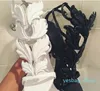 Kardashian Luxury Women Suede Cruel Summer Pumps Polided Golden Metal Leaf Winged Gladiator Sandal