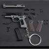 1/4 in lega 92F modello di pistola portachiavi pistola giocattolo portatile staccabile giocattolo fidget pistola finta per collezione ragazzo adulti GiftL2403