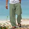 Men's Pants Europe And The United States Summer Burst Breathable Cotton Linen Loose Leisure Sports