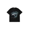 Represente Sweatshirt Great White Shark Print Kort ärm Runda hals T -shirt Ins Designer Men's Women's T -shirt tvättade Pullover Top Summer Clothing 7eh2