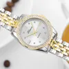 Wristwatches Retro High-end Women's Watch With Diamond Inlaid Square Steel Strip Rhinestone Quartz