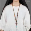 Collane con ciondolo Pietre naturali Etnico Nepal Gioielli Chians Buddha Perline Collana in rame Accessori Donna all'ingrosso