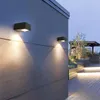 Lâmpada de parede ao ar livre à prova d'água corredor simples moderno led varanda pátio criativo paisagem jardim exterior