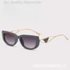 Designer parda Sunglasses New Fashion Thin Frame Alien Personalized Pra Sunglasses 8261 New Metal Uv Resistant Sunglasses