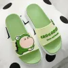 Slippels Dames Men Men Summer Strandglaasjes Sandalen Sandalen Flip Flops Cartoon Dinosaur -platform Dikke zool dames koppels badkamer schoenen