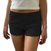 Damen-Shorts, Sunloudy Y2K, süßer Pyjama für Damen, elastisch, niedrige Taille, Blumenmuster, Lounge-Knopf vorne, bequeme Boxershorts