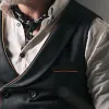 Vesten mannen Vneck Vintage Double Breasted Suit Jagen