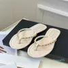 Women Slides Thongs Flat Flip Flops Slippers Cashmere wool Lambskin Home Casual Sandals Summer Designer Luxury Fashion Ladies Beach outdoors Sandal