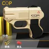 Cop 357 Shell Throwing Pistol Automatic Brust Pistola Revolver Soft Dart Bullet Launcher Fake Gun Toys Gun Gifts for ChildrenL2403