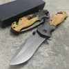 戦術ナイフ屋外ポータブル折りたたみナイフの木製ハンドハンティング戦術的な自衛キッチンフルーツナイフル2403