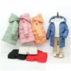 Down Coat Baby Boys Jackets Winter Coats Children Thick Long Kids Warm Outerwear Hooded For Girls Snowsuit Overcoat Clothes Solid Drop Dhzo3