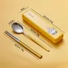 Dinnerware Sets Spoon Cartoon 304 Stainless Steel Exclusive Ip Authorization Suitable For Children And Students Unique Design Chopsticks