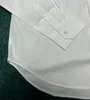 T-shirt da uomo Plus Polo Camicia bianca ricamata Camicie da uomo in poliestere di alta qualità Quantità dolcevita x787