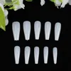 False Nails 500pcs Artificial Ballet Tips Long Fake Nail Full Cover Fingernails Manicure Tools (Natural Color)