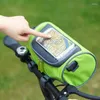 Bolsa de ombro/bicicleta frontal removível à prova d'água sacos de guiador para acessórios de telefone