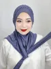 Ethnic Clothing Eid Ramadan Women Muslim Hijab Beaded Arab Long Hijabs Paryer Headscarf Soft Easy To Wear Turkish Head Wrap Scarf 2024