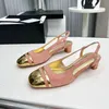fashion New style luxury Channel sexy Ballet Dress sandal Womens Party hasp summer Designer shoes Dance Mens espadrille low sandale Wedding shoe loafer With box gift