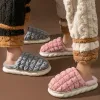 Boots Winter House Slippers For Women Fashion Gingham Platform Shoes With Fur Warm Women Home Slippers Furry inomhus tofflor unisex