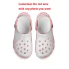 Sandals Dollar imprimé de maison populaire Clogs Chaussures d'eau personnalisées Mentilles pour adolescents pour adolescents Clog Breatchable de plage de plage Blanc blanc