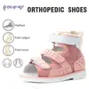 Princepard sandales orthopédiques pour enfants pour garçons filles été bout ouvert chaussures de soutien correcteur de la voûte plantaire bébés première marche Thomas Sole 240313