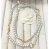 Collana classica con ciondolo di diamanti Collana di perle di alta qualità da donna Collana di gioielli per anniversario di matrimonio Regalo 699