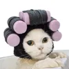 Vêtements de chien Costume de cheveux Cosplay perruques chaud doux animal de compagnie chapeau d'hiver accessoires de fête drôle chat tricot pour chats chiens chiot