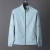 남자 트랙 재킷 경량 풀-즈 폴리 에스테르 코트 운동 런닝 운동 능동 재킷 지퍼 포켓