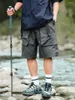 Pantalones cortos para hombre Pantalones funcionales al aire libre sueltos con bolsillo grande decorado con cremallera de verano