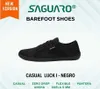 HBP غير العلامة التجارية Saguaro Wholes Extra Wide Toe Box مرنة صفر إسقاط أحذية حافية بيضاء للمشي