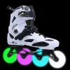 Ayakkabı Orijinal Roselle Sline Skates 90A 76mm 80mm LED Flash Tekerlek Mavi Beyaz Yeşil Pembe Parlak Ruedas Aydınlık Parlatıcı Silindir