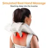 Masajeador Mebak N1 para cuello y hombros cervicales con terapia de calor, almohada de masaje para piernas traseras, cintura, alivio del dolor muscular, uso en coche 240301