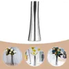 Vasos de mesa de aço inoxidável peça central garrafa de flor vaso de metal suprimentos para casa